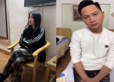 LINH LINH e HOANG Cuu Bao Wrap Tangerine cheio de felicidade